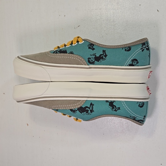 Vans Vault OG Sk8 Monkey Lo-Top Dune Tan & Blue Sneakers Mens 6½ Women's 8 - Picture 5 of 12